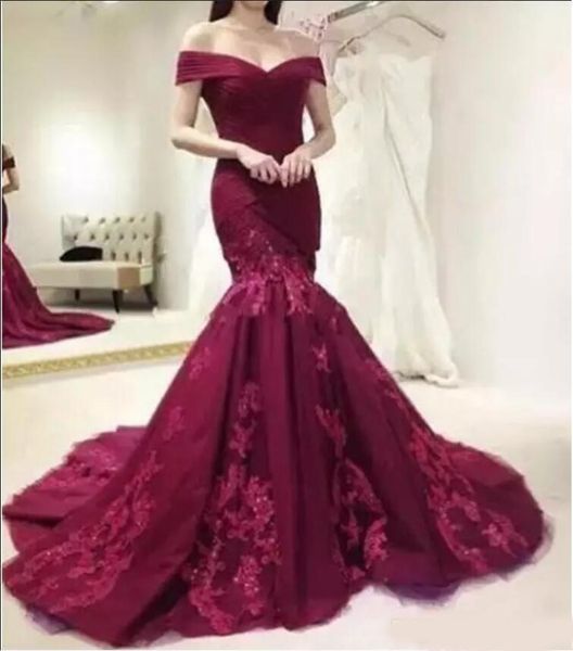 2020 mermaid evening dresses burgundy off shoulder cap sleeve lace appliques beaded prom gowns plus size formal party dress, Black
2020 mermaid evening dresses burgundy off shoulder cap sleeve lace appliques beaded prom gowns plus size formal party dress, Black