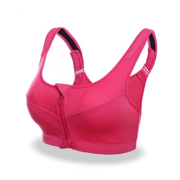 women sport bra bra wirepush up vest crop yoga shockproof front sports running fitness zipper, White;black
women sport bra bra wirepush up vest crop yoga shockproof front sports running fitness zipper, White;black