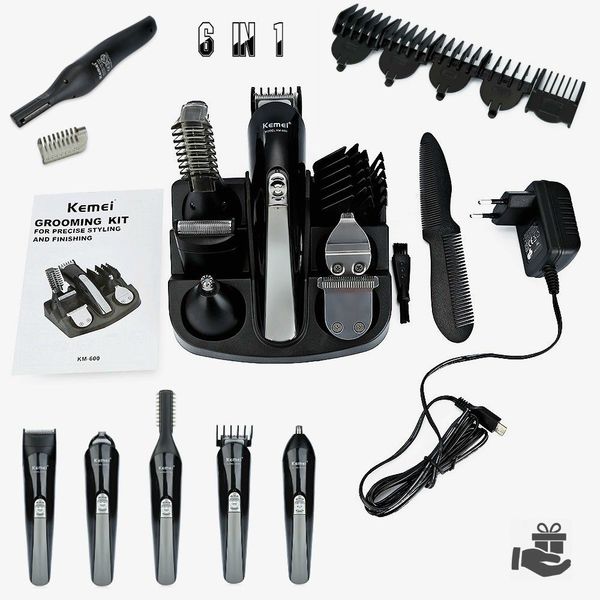 kemei 6 in 1 multifunctional hair trimmer km-600 hair clipper machine rechargeable titanium cutter shaver beard shaving machine bwkf yprye
kemei 6 in 1 multifunctional hair trimmer km-600 hair clipper machine rechargeable titanium cutter shaver beard shaving machine bwkf yprye
