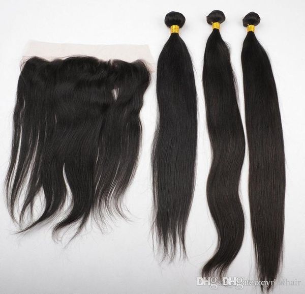 lace frontals with brazilian hair 3 bundles straight wave human hair weave unprocessed indian malaysian peruvian hair extensions, Black
lace frontals with brazilian hair 3 bundles straight wave human hair weave unprocessed indian malaysian peruvian hair extensions, Black