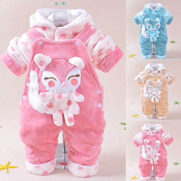 newborn baby suit girl padded jacket set 0-18m, White