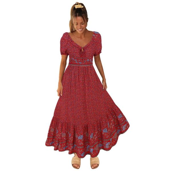 38# women summer beach casual dress v neck chiffon floral print dresses summer long sleeve party floral bohemian dresses, Black;gray
38# women summer beach casual dress v neck chiffon floral print dresses summer long sleeve party floral bohemian dresses, Black;gray