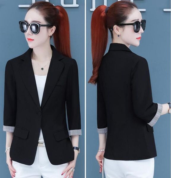 fashion summer women's suits 2020 new blazer women coat female suit outerwear ladies coats, White;black
fashion summer women's suits 2020 new blazer women coat female suit outerwear ladies coats, White;black