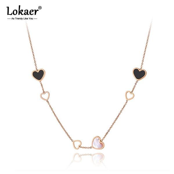 lokaer trendy titanium steel 6pcs love heart charm pendant necklaces jewelry acrylic & shell wedding necklace for women n20086, Golden;silver
lokaer trendy titanium steel 6pcs love heart charm pendant necklaces jewelry acrylic & shell wedding necklace for women n20086, Golden;silver