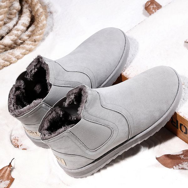 men winter snow boots keep warm fur inside ankle boots outdoor fashion causal shoes snow plus plush thermal men, Black
men winter snow boots keep warm fur inside ankle boots outdoor fashion causal shoes snow plus plush thermal men, Black