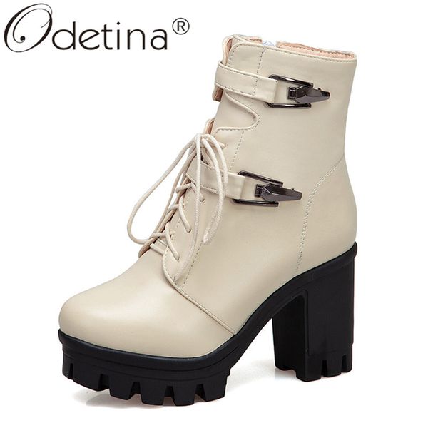 odetina new womens thick block hgih heel zip lace up ankle boots comfort platform winter shoes booties buckle strap plus size 43, Black
odetina new womens thick block hgih heel zip lace up ankle boots comfort platform winter shoes booties buckle strap plus size 43, Black