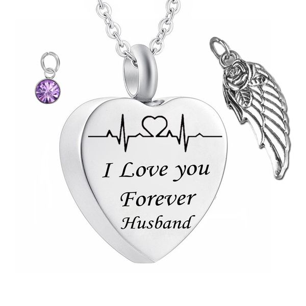 angel wing cremation necklace birthstone crystal pendant ashes memorial keepsake pendant stainless steel jewelry for husband, Silver
angel wing cremation necklace birthstone crystal pendant ashes memorial keepsake pendant stainless steel jewelry for husband, Silver