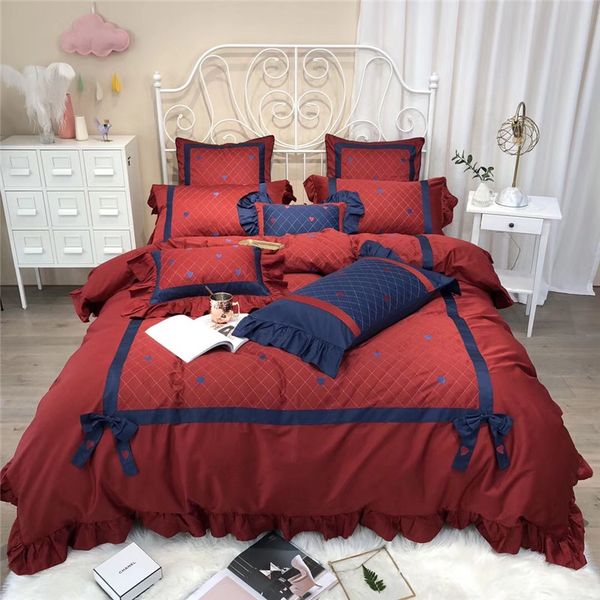 100%cotton red blue bedding set king size bed sheet set fitted sheet bed duvet cover parrure de lit ropa de cama
100%cotton red blue bedding set king size bed sheet set fitted sheet bed duvet cover parrure de lit ropa de cama