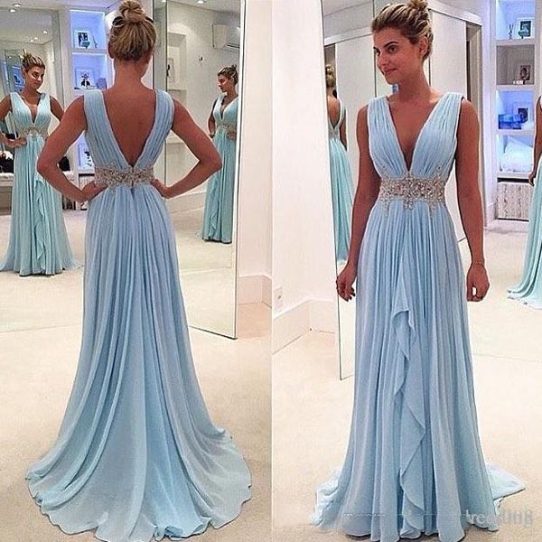 blue 2019 mermaid prom dresses v neck beads sashes ruffles pleats backless sweep train formal red carpet runaway dress, Black
blue 2019 mermaid prom dresses v neck beads sashes ruffles pleats backless sweep train formal red carpet runaway dress, Black