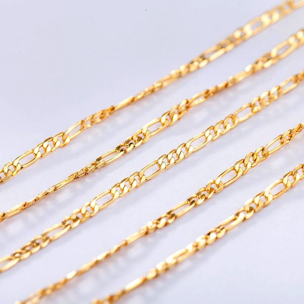 10pcs gold 2mm size figaro necklace 16-30 inches fashion woman jewelry woman simple sweater chain jewelry factory price can be customized, Silver
10pcs gold 2mm size figaro necklace 16-30 inches fashion woman jewelry woman simple sweater chain jewelry factory price can be customized, Silver
