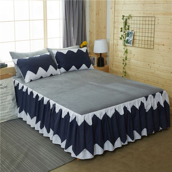thickened cotton velvet bedspread fitted sheet pillowcases cotton 2/3pcs folded lotus leaf bedside skirt
thickened cotton velvet bedspread fitted sheet pillowcases cotton 2/3pcs folded lotus leaf bedside skirt