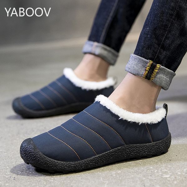 winter snow boots slip on water resistant outdoor booties for men women low anti slip lightweight ankle shoes with full fur, Black
winter snow boots slip on water resistant outdoor booties for men women low anti slip lightweight ankle shoes with full fur, Black