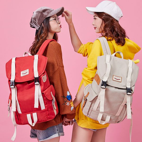 fashion backpack high-capacity knapsack women backpack pure color teenager female bag mochila bagpack shoulder bag 2019
fashion backpack high-capacity knapsack women backpack pure color teenager female bag mochila bagpack shoulder bag 2019