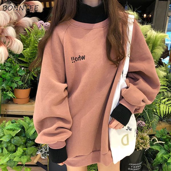 hoodies women turtleneck letter printed thicker plus velvet large size simple hoodie girls pullover loose womens sweatshirts new, Black
hoodies women turtleneck letter printed thicker plus velvet large size simple hoodie girls pullover loose womens sweatshirts new, Black