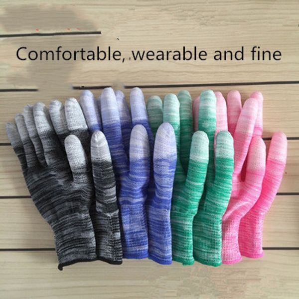 полосатые перчатки pu антистатические перчатки из полиуретанового покрытия нейлоновое страхование труда полиэстер нескользящие электронные п 
полосатые перчатки pu антистатические перчатки из полиуретанового покрытия нейлоновое страхование труда полиэстер нескользящие электронные п