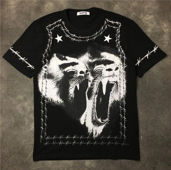new high 2017 men thorns orangutan print t shirts kanye t-shirt hip hop skateboard street cotton t-shirts tee #b32, White;black
new high 2017 men thorns orangutan print t shirts kanye t-shirt hip hop skateboard street cotton t-shirts tee #b32, White;black