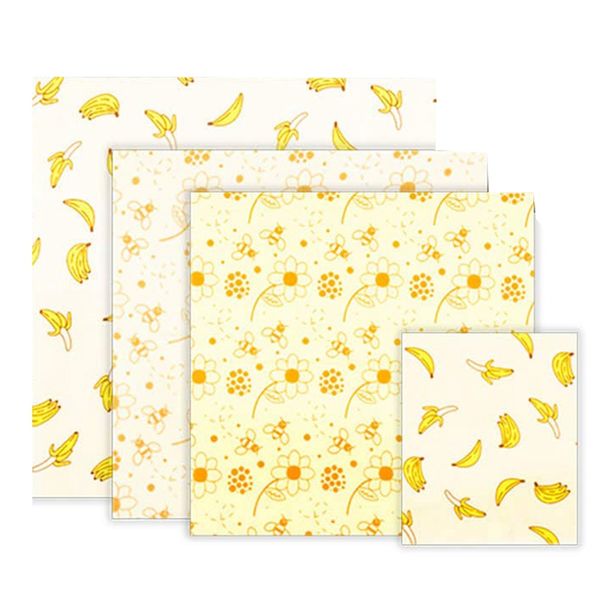 4 pack reusable beeswax food wrap kitchen organic sustainable washable food storage beeswax wrap for sandwich snack fruit cheese
4 pack reusable beeswax food wrap kitchen organic sustainable washable food storage beeswax wrap for sandwich snack fruit cheese