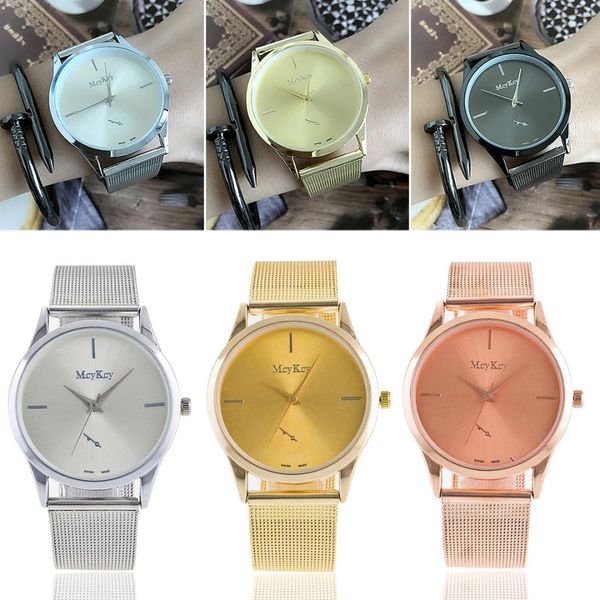 fashion women men mesh band watches luxury casual analog quartz bracelet wrist watch shellhard masculino, Slivery;brown
fashion women men mesh band watches luxury casual analog quartz bracelet wrist watch shellhard masculino, Slivery;brown