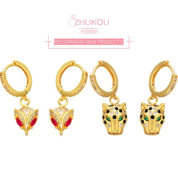 zhukou one pair of 14x31mm fashion charm fox butterfly animal earrings for ladies earrings jewelry model: ve67, Golden
zhukou one pair of 14x31mm fashion charm fox butterfly animal earrings for ladies earrings jewelry model: ve67, Golden