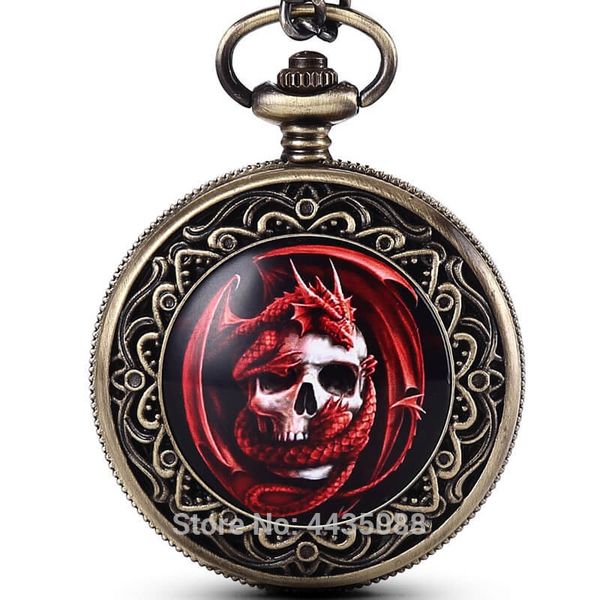 men's skull death pocket watches steampunk pirate dragon engraved quartz fob watches with chain pendent for men gifts, Slivery;golden
men's skull death pocket watches steampunk pirate dragon engraved quartz fob watches with chain pendent for men gifts, Slivery;golden