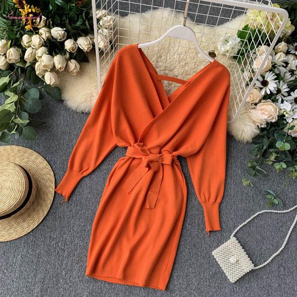 fionto autumn winter women knitted sweater dress v neck new v neck long batwing sleeve hip bottom dress ladies bandage dress, Black;gray
fionto autumn winter women knitted sweater dress v neck new v neck long batwing sleeve hip bottom dress ladies bandage dress, Black;gray