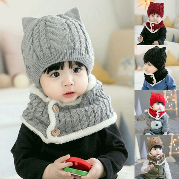 1-4years baby winter warm set cat ears cap scarf infant cotton beanie hats cute comfortable clothes accessories, Yellow
1-4years baby winter warm set cat ears cap scarf infant cotton beanie hats cute comfortable clothes accessories, Yellow