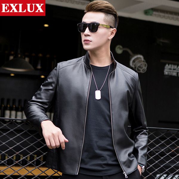 male genuine leather coat men's sheepskin leather jacket turn-down collar jacket korean version self-cultivation coat, Black
male genuine leather coat men's sheepskin leather jacket turn-down collar jacket korean version self-cultivation coat, Black