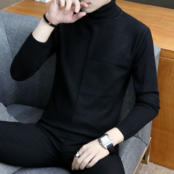 2018 winter men sweater plus size sweaters mens turtleneck sweater korean version thickening loose men trend, White;black
2018 winter men sweater plus size sweaters mens turtleneck sweater korean version thickening loose men trend, White;black