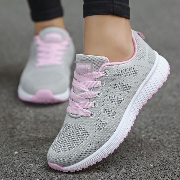 fashion woman running shoes tenis feminino lace-up pink sport shoes sneakers light round cross straps flats outdoor gym trainers
fashion woman running shoes tenis feminino lace-up pink sport shoes sneakers light round cross straps flats outdoor gym trainers