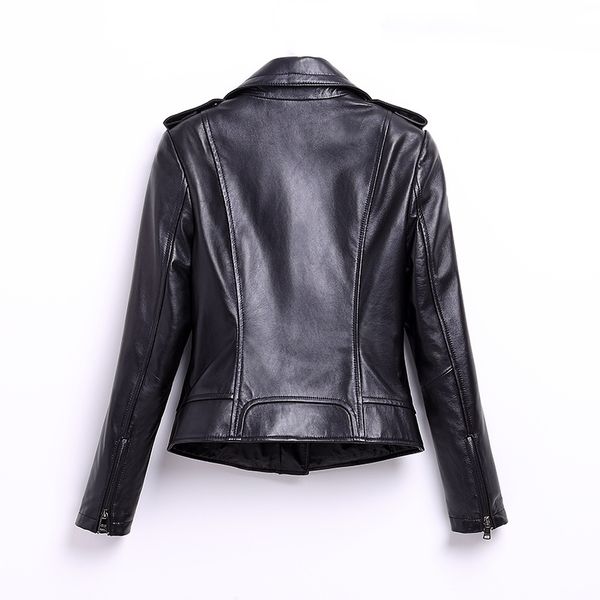 geniune leather jacket for female sheepskin leather jackets slim plus size 4 spring autumn chaqueta mujer mf170, Black
geniune leather jacket for female sheepskin leather jackets slim plus size 4 spring autumn chaqueta mujer mf170, Black