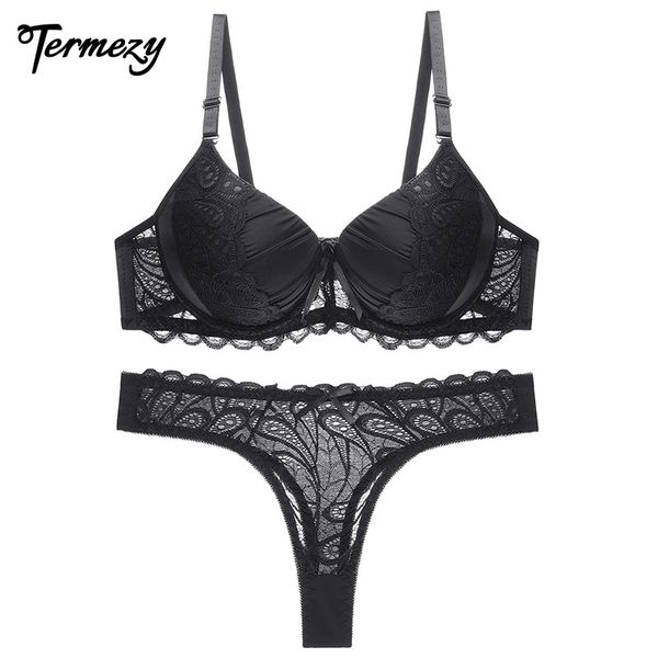 termezy new large size push up lingerie set women lace 3/4 cup brassiere gathering seamless bralette bra set underwear, Red;black
termezy new large size push up lingerie set women lace 3/4 cup brassiere gathering seamless bralette bra set underwear, Red;black