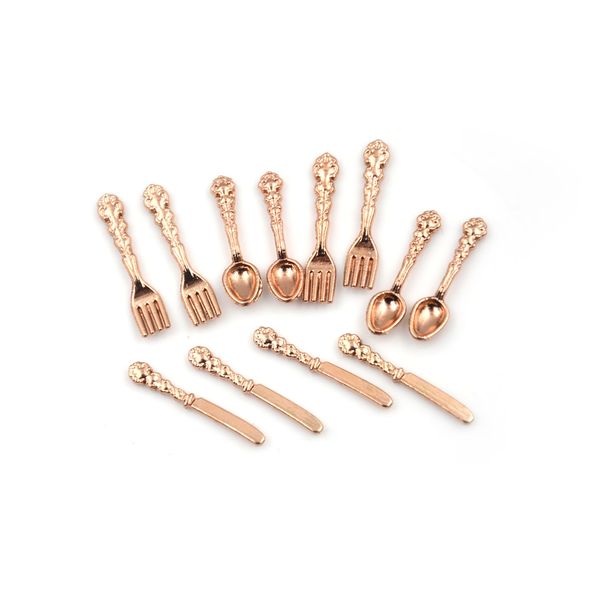 12pcs/set(4pcs fork+4pcs knife+4pcs soup spoon) tableware for 1:12 dollhouse miniature accessories kitchen food furniture toys
12pcs/set(4pcs fork+4pcs knife+4pcs soup spoon) tableware for 1:12 dollhouse miniature accessories kitchen food furniture toys