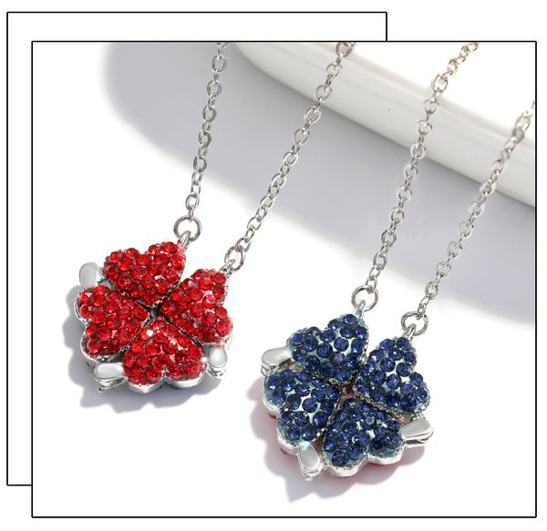 s925 sterling silver necklace korean version four-leaf necklace love split folding pendant rose gold clavicle full diamond necklace
s925 sterling silver necklace korean version four-leaf necklace love split folding pendant rose gold clavicle full diamond necklace