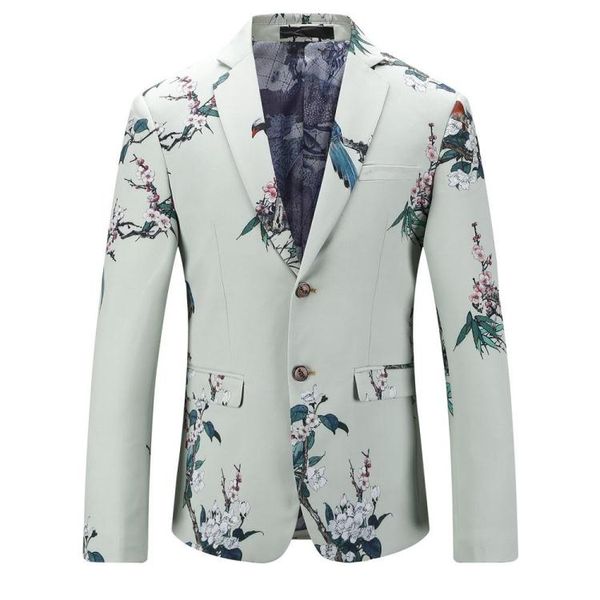 2020 british style blazer men's bird pattern business casual suits men embroidered coat jacket blazers suits, White;black
2020 british style blazer men's bird pattern business casual suits men embroidered coat jacket blazers suits, White;black
