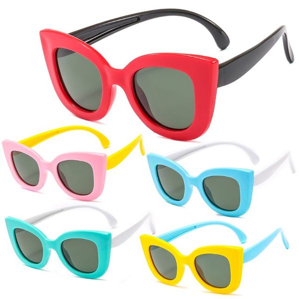 children sunglasses boys girls sun glasses cat eye ultra-soft silicone uv400 kids outdoor casual eyes protector glasses 5 styles, White;black
children sunglasses boys girls sun glasses cat eye ultra-soft silicone uv400 kids outdoor casual eyes protector glasses 5 styles, White;black