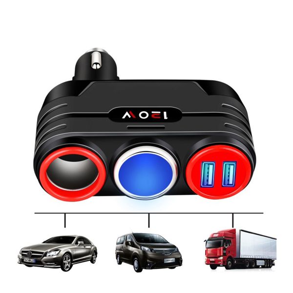 portable 120w 1 to 2 car cigarette lighter socket splitter separated switch control dual usb fast charging
portable 120w 1 to 2 car cigarette lighter socket splitter separated switch control dual usb fast charging