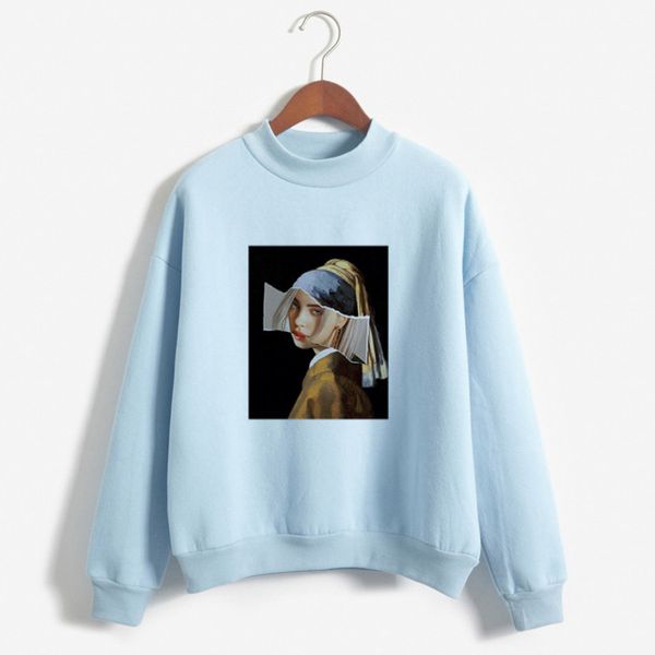sky-blue women hoodies puff sleeve o-neck depressed girl print hoodies sweet pink khaki candy lovely color autumn sweatshirts, Black 
sky-blue women hoodies puff sleeve o-neck depressed girl print hoodies sweet pink khaki candy lovely color autumn sweatshirts, Black