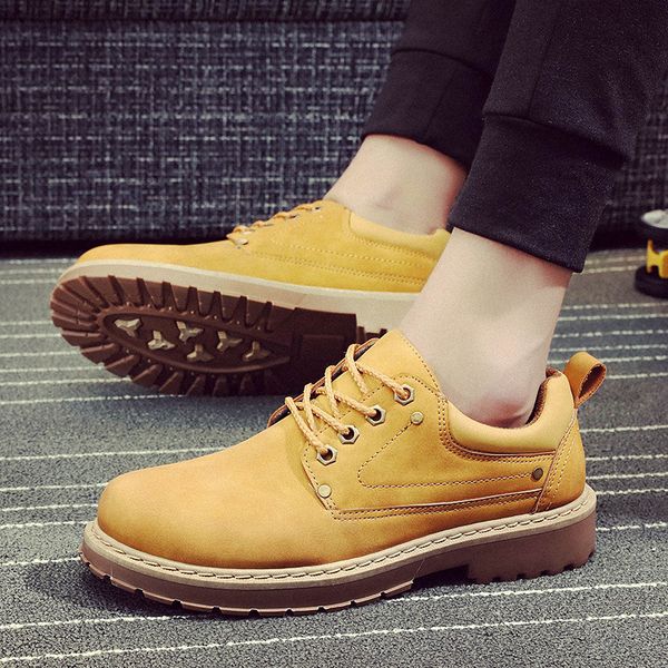 men martins leather shoes men casual leather shoes work safety winter waterproof ankle botas, Black
men martins leather shoes men casual leather shoes work safety winter waterproof ankle botas, Black