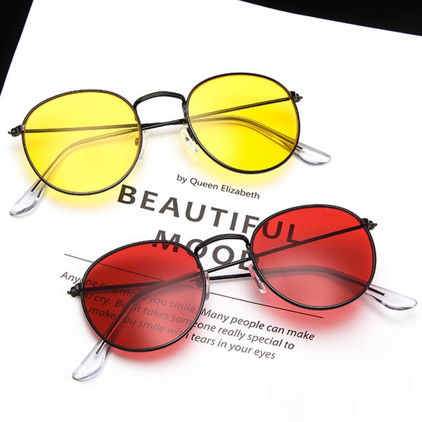 fashion vintage round sunglasses for men women sun glasses 2020 new summer for female party outside red yellow pink color, White;black
fashion vintage round sunglasses for men women sun glasses 2020 new summer for female party outside red yellow pink color, White;black