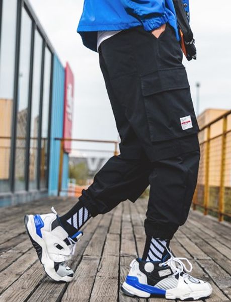men purple joggers pants mens pockets streetwear cargo pants male hip hop track korean fashions overalls, Black
men purple joggers pants mens pockets streetwear cargo pants male hip hop track korean fashions overalls, Black