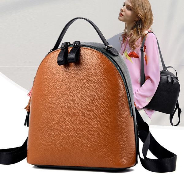 new genuine leather women bag fashion casual multifunctional korean backpack ms. backpack
new genuine leather women bag fashion casual multifunctional korean backpack ms. backpack