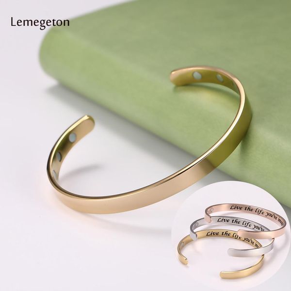 lemegeton magnetic therapy bracelet cuff bangles inspirational bracelets armband punk jewelry stainless steel bracelet femme, Black
lemegeton magnetic therapy bracelet cuff bangles inspirational bracelets armband punk jewelry stainless steel bracelet femme, Black