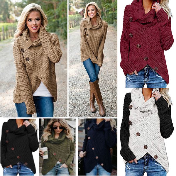 women casual turtle cowl neck hem wrap pullover chunky button knit sweater warm cardigan irregular outwear jacket coat xmas wx9-1673, Blue;gray
women casual turtle cowl neck hem wrap pullover chunky button knit sweater warm cardigan irregular outwear jacket coat xmas wx9-1673, Blue;gray