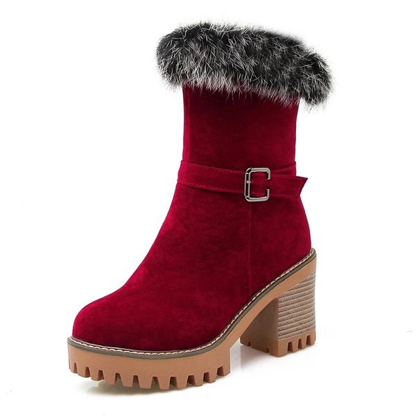 large size 32-43 wholesale dropship winter warm plush women shoes woman high heels platform fur woman snow boots, Black
large size 32-43 wholesale dropship winter warm plush women shoes woman high heels platform fur woman snow boots, Black