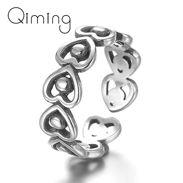 classic adjustable silver rings female sweet hollow heart open vintage couple rings for women jewelry anillos bague ring, Slivery;golden
classic adjustable silver rings female sweet hollow heart open vintage couple rings for women jewelry anillos bague ring, Slivery;golden