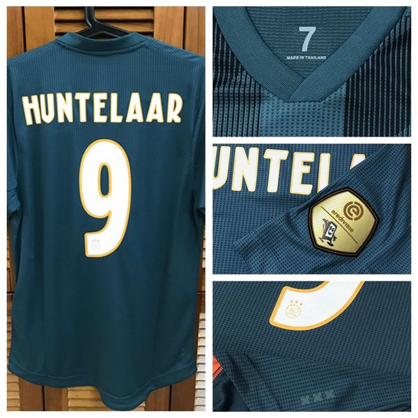 ajax 19/20 match worn player issue away shirt jersey short sleeves tadic huntelaar football custom patches sponsor, Black 
ajax 19/20 match worn player issue away shirt jersey short sleeves tadic huntelaar football custom patches sponsor, Black