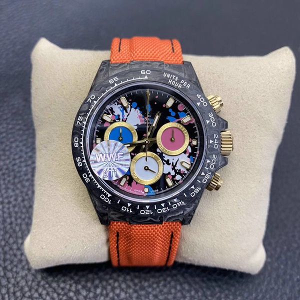 wwf new orologio di lusso timing function carbon fiber case rubber watchband 7750 automatic mechanical movement designer watches, Slivery;brown
wwf new orologio di lusso timing function carbon fiber case rubber watchband 7750 automatic mechanical movement designer watches, Slivery;brown