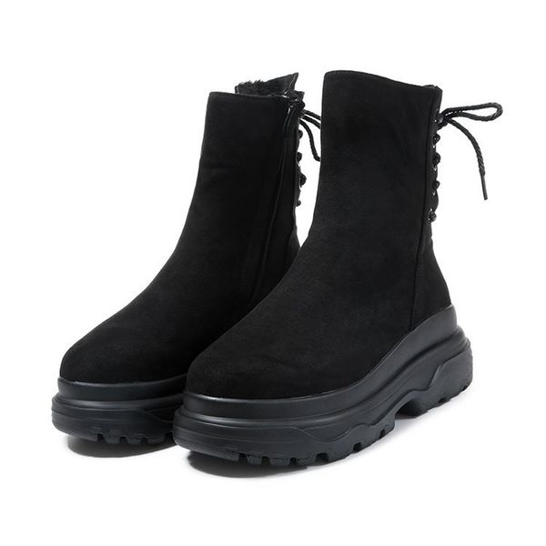 thick-soled women's boots 2018 autumn and winter new low-tube women's boots casual lace martin shoes, Black
thick-soled women's boots 2018 autumn and winter new low-tube women's boots casual lace martin shoes, Black