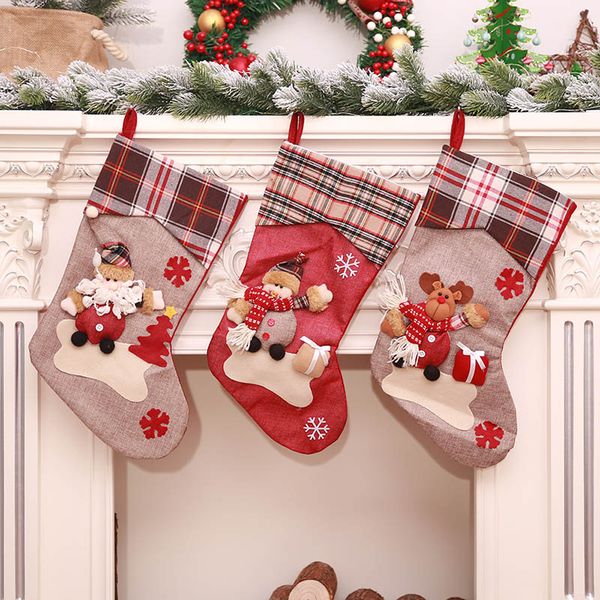gala-zone 1pc christmas gift stocking sock santa snowman elk candy bag hanging pendant for christmas tree decorations
gala-zone 1pc christmas gift stocking sock santa snowman elk candy bag hanging pendant for christmas tree decorations