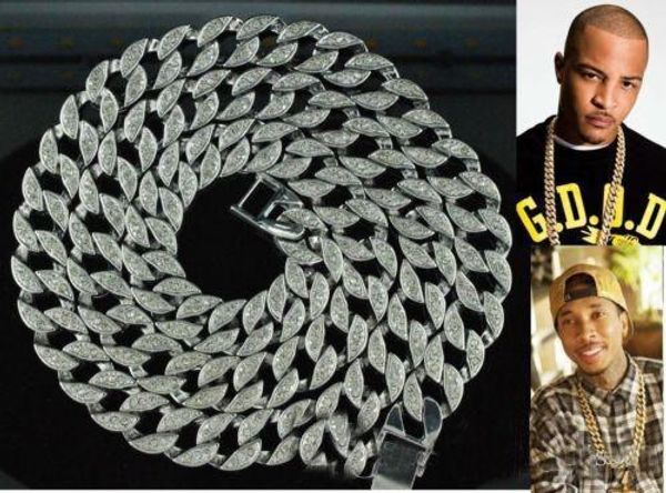 hip hop bling iced out 30" simulated diamond 15mm cuban link chain necklace men's jewelry accessories, Silver
hip hop bling iced out 30" simulated diamond 15mm cuban link chain necklace men's jewelry accessories, Silver